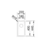 Image de Evier Blanco CLARON 180-IF 220 x 440 mm acier inoxydable 521564