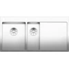 Image de BLANCO Evier CLARON 6 S-IF Cuve à gauche Acier inoxydable avec soupape InFino® (PushControl) / Cuve en acier inoxydable