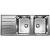 Image de Blanco - Lemis 8 - Évier, 116x50 Cm, Inox Brossé 523036