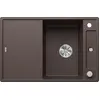 Image de BLANCO AXIA III 45 S, SILGRANIT® PuraDur®, cafe, réversible, planche à découper en bois incluse