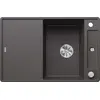 Image de BLANCO AXIA III 45 S-F, SILGRANIT® PuraDur®, gris roche, réversible, planche à découper en bois incluse