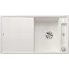 Image de BLANCO AXIA III 5 S, SILGRANIT® PuraDur®, blanc, réversible, planche à découper en verre incluse