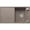 Image de BLANCO AXIA III 5 S, SILGRANIT® PuraDur®, tartufo, réversible, planche à découper en verre incluse