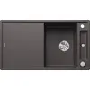 Image de BLANCO AXIA III 5 S, SILGRANIT® PuraDur®, cafe, réversible, planche à découper en verre incluse