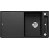 Image de BLANCO AXIA III 5 S-F, SILGRANIT® PuraDur®, anthracite, réversible, planche à découper en bois incluse
