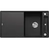 Image de BLANCO AXIA III 5 S-F, SILGRANIT® PuraDur®, anthracite, réversible, planche à découper en verre incluse