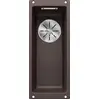Image de BLANCO SUBLINE 160-U, SILGRANIT® PuraDur®, café, sans télécommande écoulement d'eau