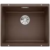Image de BLANCO SUBLINE 500-U, SILGRANIT® PuraDur®, cafe, sansà distance de l'écoulement