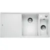 Image de BLANCO AXIA III 6 S, SILGRANIT® PuraDur®, blanc, cuve à droite, avecd'écoulement, planche à découper en verre incluse