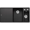 Image de Blanco Axia III 6 S-F 990 x 500 mm anthracite 523483 1 évier bassin à droite à fleur de plan Avec égouttoir Avec bac à