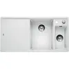 Image de BLANCO AXIA III 6 S-F, SILGRANIT® PuraDur®, blanc, cuve à droite, avecd'écoulement, planche à découper en verre incluse