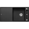 Image de BLANCO AXIA III XL 6 S, SILGRANIT® PuraDur®, anthracite, réversible, avecde vidage, planche à découper en bois incluse