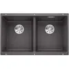 Image de BLANCO SUBLINE 350/350-U, SILGRANIT® PuraDur®, gris roche, sans vidage à distance