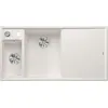 Image de BLANCO AXIA III 6 S, SILGRANIT® PuraDur®, blanc, cuve à gauche, avec planche à découper en verre