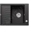 Image de Elon 45 - Évier En Silgranit, 65x50 Cm, Avec Commande De Vidage Et Accessoires, Infino, Anthracite 524814 - Blanco