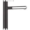 Image de BLANCO LINEE-S look SILGRANIT bicolore noir silgranite/chrome