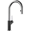 Image de Blanco Robinet de cuisine CARENA-S VARIO testé DVGW noir chromé mat 526172