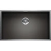 Image de Évier en acier inoxydable Blanco ZEROX 700-U Acier foncé 440 x 740 mm 526244