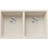 Image de Évier Blanco SUBLINE 350/350-U, dimensions 755 x 460 mm, couleur blanc cassé (527164)