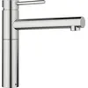 Image de Robinet de cuisine avec mitigeur Blanco Linus inox mat DVGW 526241