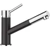 Image de Blanco Robinetterie basse pression avec douchette KANO-S chromé noir 527652