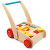 Image de Small Foot Chariot de marche Construction en bois, jouet de motricité pour connaître les formes et couleurs, à partir de 12 mois en occasion ou reconditionné