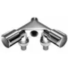 Image de Schell - Shunt Vanne Double 033.680.699 Filetage Intérieur 1/2 », Chromé , Avec Raccord De Tuyau