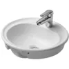 Image de Duravit - Manua - Lavabo Un Trou, Avec Trop-plein, Diamètre 480 Mm, Blanc - Lavabo 5220480000