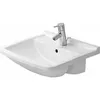 Image de Duravit - Lavabo Semi-porté Starck 3 55cm, Avec Trop-plein,