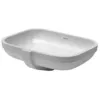 Image de Duravit - Happy D.2 - Vasque À Encastrer 480x345 Mm, Sans Trou Pour Robinetterie, Avec Wondergliss, Blanc Alpin 04574800001