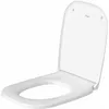 Image de Duravit - D-code Abattant Wc Blanc Frein De Chute, Charnières Inox 0067390000