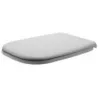 Image de Duravit   Siège De Wc D-code   Abattant Adulte En Plastique   Charnières En Acier Inoxydable   Abaissement Automatique   Dimensions 430x360x40mm