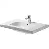 Image de Duravit - D-code - Meuble-lavabo 850x480 Mm, Avec Un Trou Pour Robinet, Blanc Alpin 03428500002