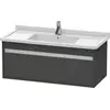Image de Duravit Ketho bâti-support de lavabo suspendu, 1000x410x455 mm, 1 tiroir, pour lavabos Starck 3 030410, KT666504949