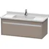 Image de Duravit Ketho bâti-support de lavabo suspendu, 1000x410x455 mm, 1 tiroir, pour lavabos Starck 3 030410, KT666504343