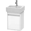 Image de Duravit Ketho bâti-support de lavabo suspendu, 400x550x320 mm, 1 porte, charnières à droite, pour lave-mains Vero 070445, KT6630R1818