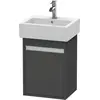 Image de Duravit Ketho bâti-support de lavabo suspendu, 400x550x320 mm, 1 porte, charnières à gauche, pour lave-mains Vero 070445, KT6630L4949
