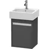 Image de Duravit Ketho bâti-support de lavabo suspendu, 400x550x320 mm, 1 porte, charnières à droite, pour lave-mains Vero 070445, KT6630R4949