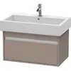 Image de Duravit Ketho bâti-support lavabo suspendu, 750x410x440 mm, 1 tiroir, pour lavabos Vero 045480, KT668704343