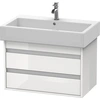Image de Duravit Ketho bâti-support lavabo suspendu, 750x480x440 mm, 2 tiroirs, pour lavabos Vero 045480, KT663701818