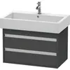 Image de Duravit Ketho bâti-support lavabo suspendu, 750x480x440 mm, 2 tiroirs, pour lavabos Vero 045480, KT663704949