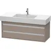 Image de Duravit Ketho bâti-support lavabo suspendu, 1200x480x455 mm, 2 tiroirs, pour lavabos Vero 032912, KT664204343