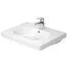 Image de Duravit - D-code - Meuble-lavabo 650x485 Mm, Avec Un Trou Pour Robinet, Blanc Alpin 03426500002