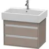 Image de Duravit Ketho bâti-support lavabo suspendu, 650x480x440 mm, 2 tiroirs, pour lavabos Vero 045470, KT662404343