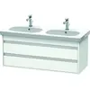 Image de Duravit Ketho meuble sous-lavabo suspendu, 1150x480x455 mm, 2 tiroirs, pour D-Code, KT664901818
