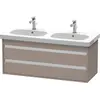 Image de Duravit Ketho meuble sous-lavabo suspendu, 1150x480x455 mm, 2 tiroirs, pour D-Code, KT664904343