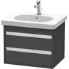 Image de Duravit Ketho bâti-support lavabo suspendu, 600x480x455 mm, 2 tiroirs, pour D-Code, KT665004949