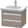 Image de Duravit Ketho bâti-support lavabo suspendu, 600x480x455 mm, 2 tiroirs, pour D-Code, KT665004343