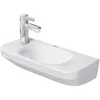 Image de Duravit Durastyle - Lave-mains 500x220 Mm, Sans Trop-plein, Sans Trou Pour Robinetterie, Wondergliss, Blanc 07135000001