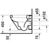 Image de Duravit - Cuvette Suspendue Durastyle Compact 48cm Blanche